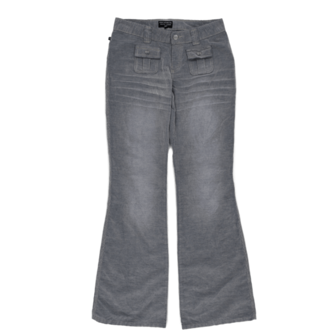 Ralph Lauren Vintage Grey Corduroy Flared Trousers W34 L33