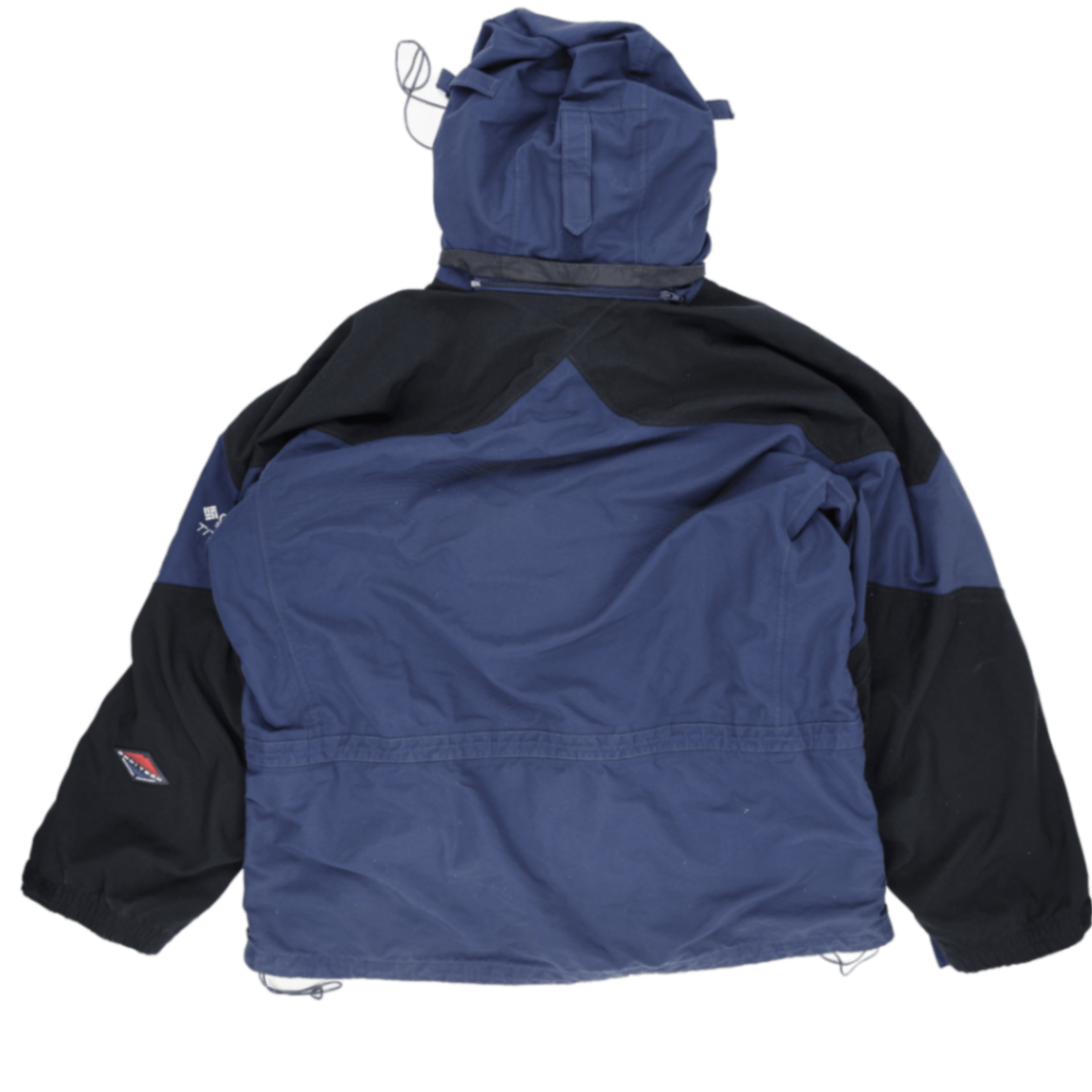 Columbia XL Blue Hooded Outdoor Jacket Polyester Blend Vintage