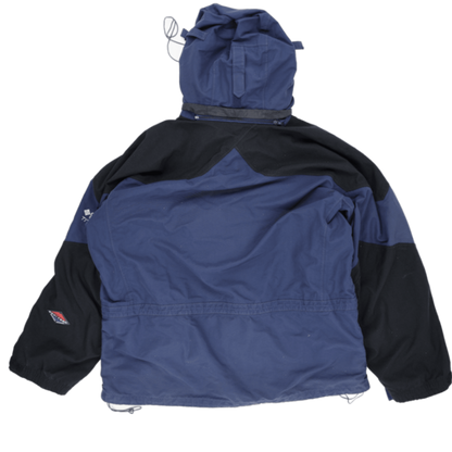 Columbia XL Blue Hooded Outdoor Jacket Polyester Blend Vintage