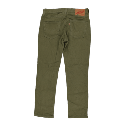 Levi's 511 Slim Fit Jeans Olive Green W31 L30 Cotton Men's Trousers