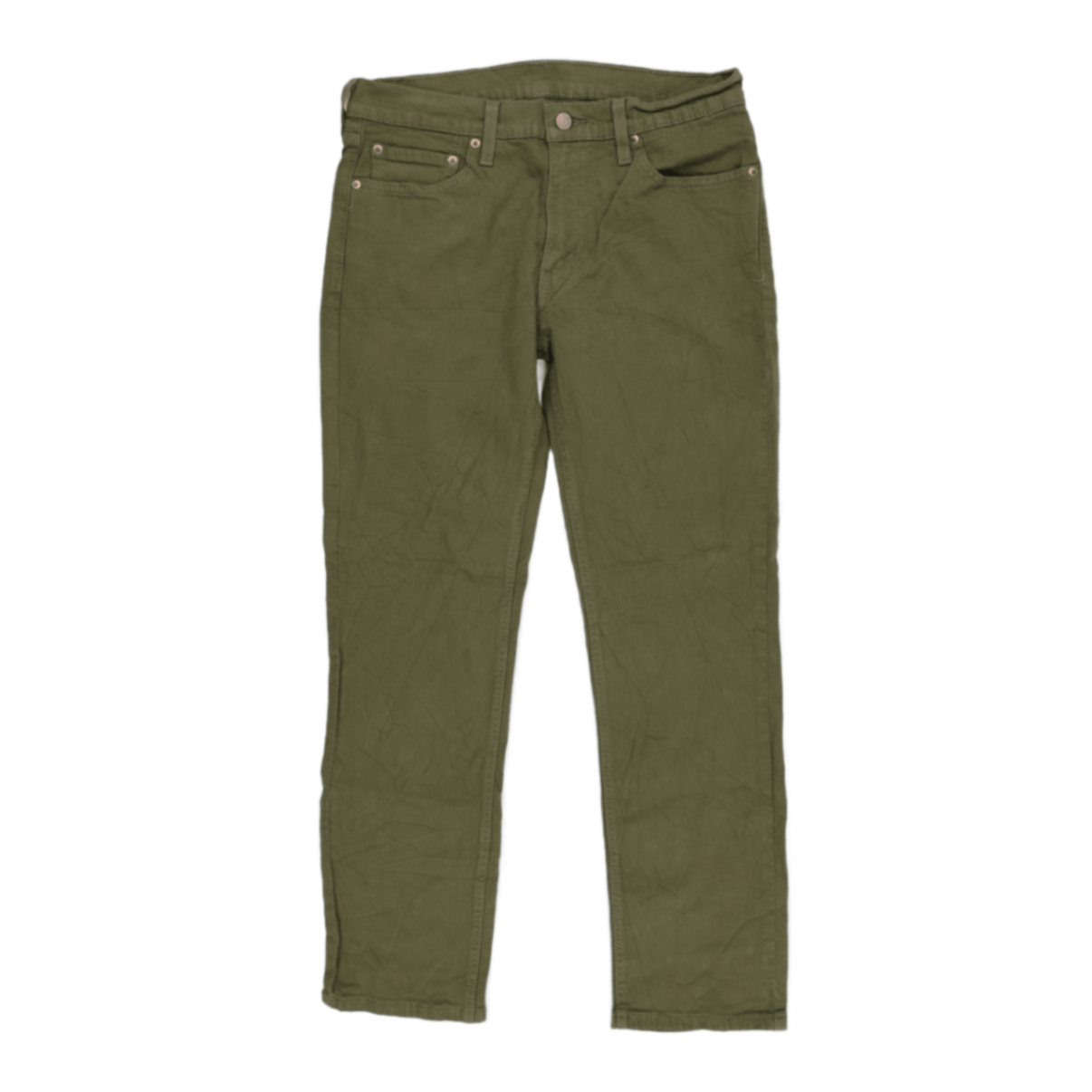 Levi's 511 Slim Fit Jeans Olive Green W31 L30 Cotton Men's Trousers