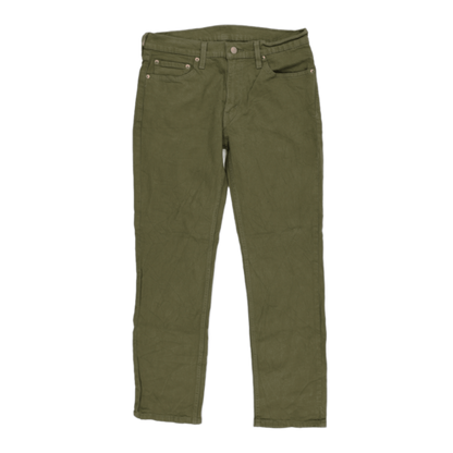 Levi's 511 Slim Fit Jeans Olive Green W31 L30 Cotton Men's Trousers