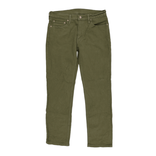 Levi's 511 Slim Fit Jeans Olive Green W31 L30 Cotton Men's Trousers