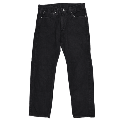 Levi's 505 Black Straight Fit Jeans W34 L30 Cotton Denim Vintage