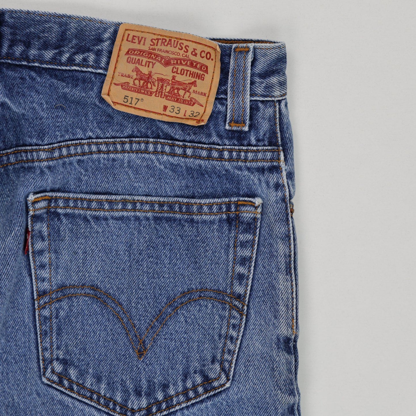 Levi's 517 Bootcut Jeans Blue 33x32 Vintage Cotton Mens
