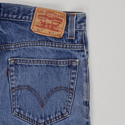 Levi's 517 Bootcut Jeans Blue 33x32 Vintage Cotton Mens