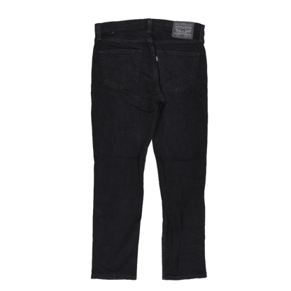 Levi's 511 Slim Fit Black Jeans W34 L30 Cotton Blend Mens Trousers