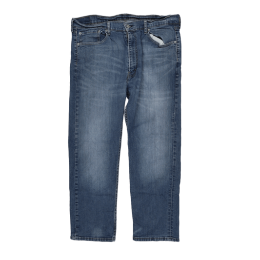 Levi's 505 Regular Fit Blue Denim Jeans W40 L30 Cotton Blend Straight Leg Vintage