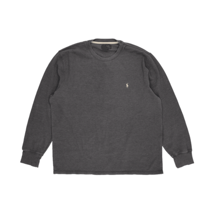 Polo Ralph Lauren Men's Charcoal Grey Crew Neck Sweatshirt XL Cotton Blend