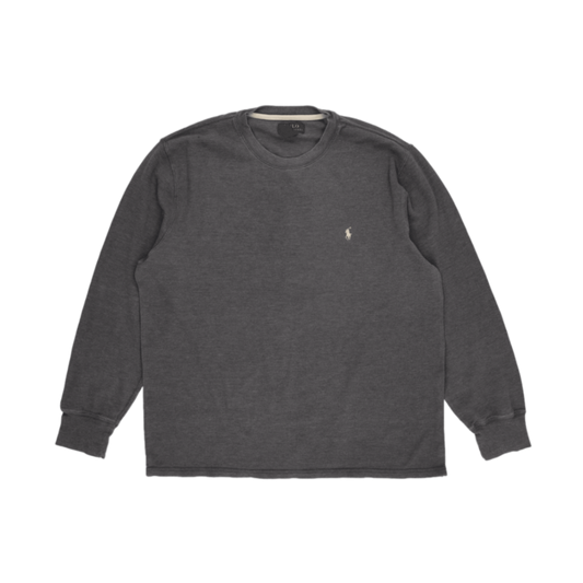 Polo Ralph Lauren Men's Charcoal Grey Crew Neck Sweatshirt XL Cotton Blend