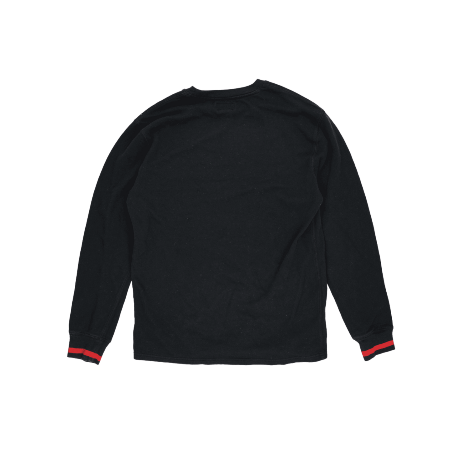 Polo Ralph Lauren Black Crew Neck Sweatshirt Size L 50 Cotton 50 Polyester