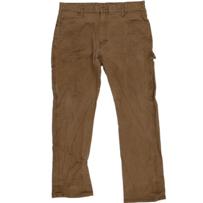 Dickies Brown Workwear Trousers 34W x 32L Cotton Vintage Mens