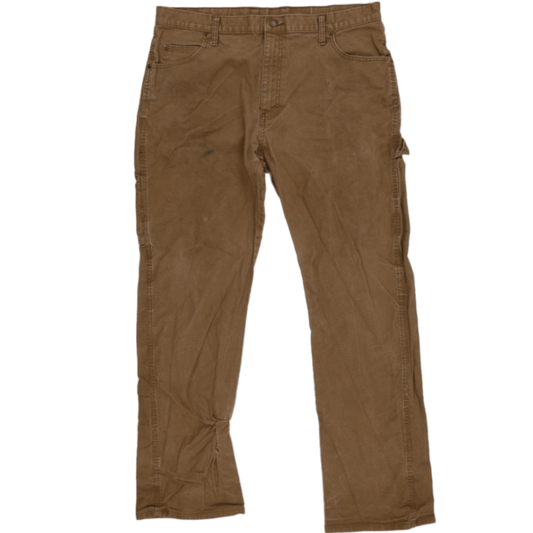 Dickies Brown Workwear Trousers 34W x 32L Cotton Vintage Mens