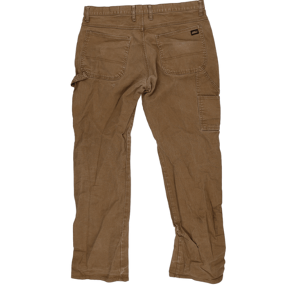 Dickies Brown Workwear Trousers 34W x 32L Cotton Vintage Mens
