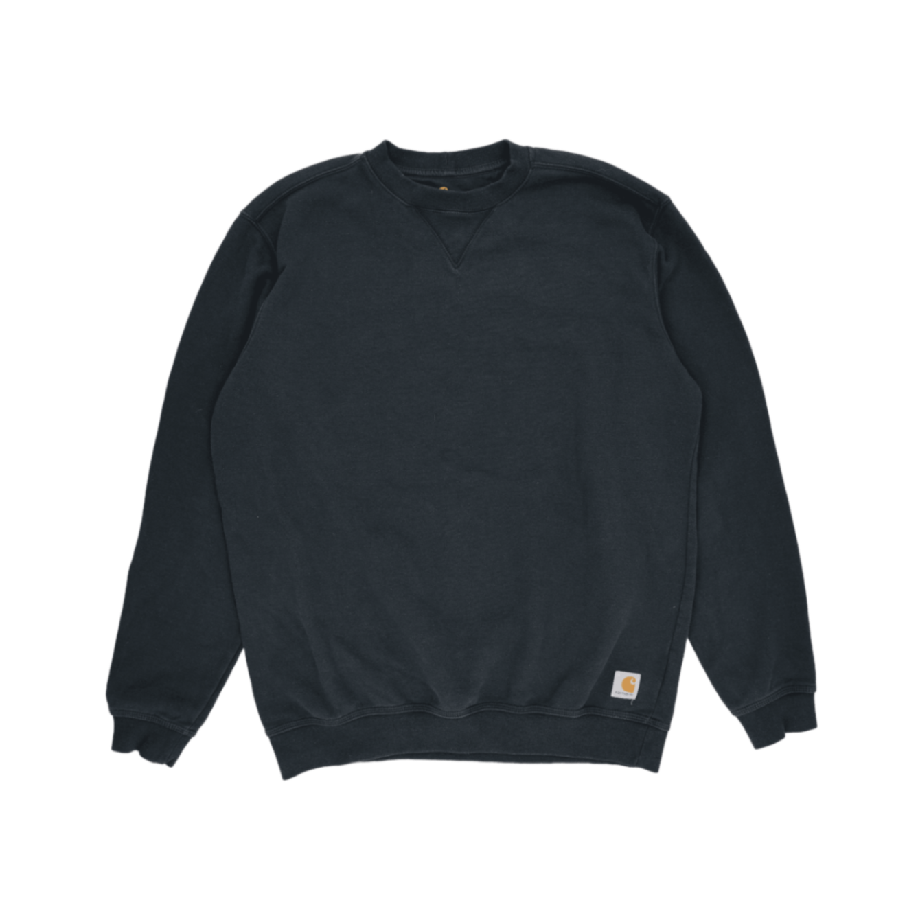 Carhartt Black Crewneck Sweatshirt Large 50 Cotton 50 Polyester