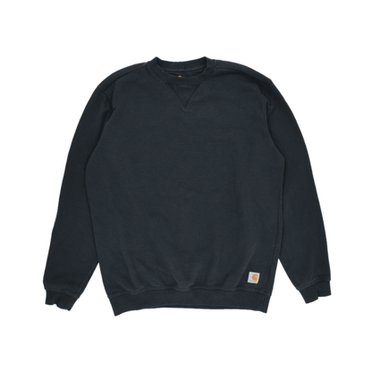 Carhartt Black Crewneck Sweatshirt Large 50 Cotton 50 Polyester