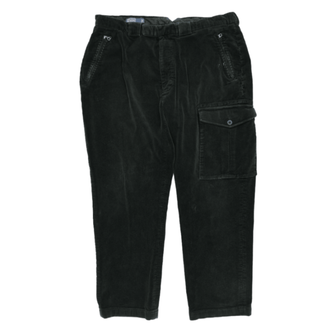 Polo Ralph Lauren Vintage Dark Green Corduroy Cargo Trousers 36W Large