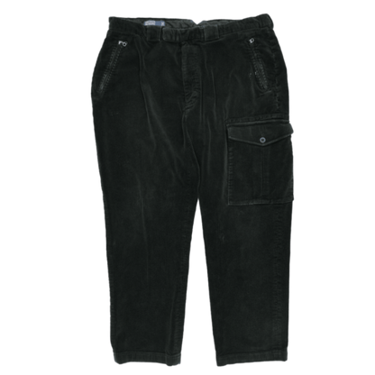 Polo Ralph Lauren Vintage Dark Green Corduroy Cargo Trousers 36W Large