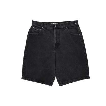 Beverly Hills Polo Club Black Denim Shorts 34 Inch Cotton Vintage