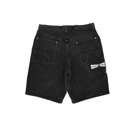 Beverly Hills Polo Club Black Denim Shorts 34 Inch Cotton Vintage