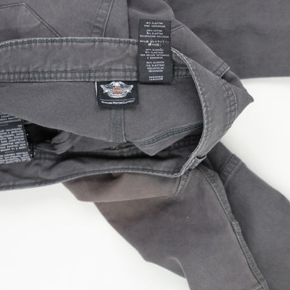 Harley-Davidson Men's Utility Jeans Grey 36W 32L 98% Cotton 2% Elastane