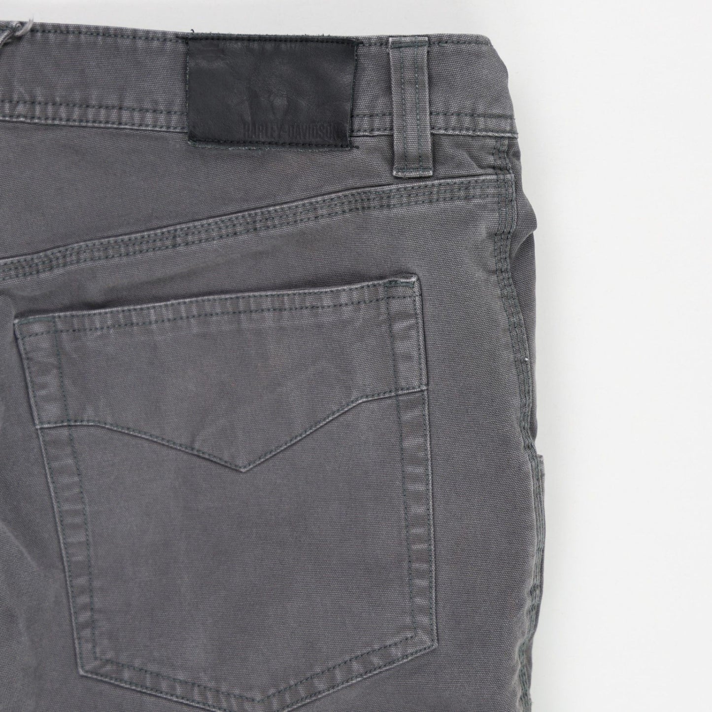 Harley-Davidson Men's Utility Jeans Grey 36W 32L 98% Cotton 2% Elastane