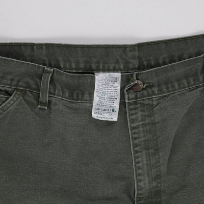 Carhartt Olive Green Vintage Work Shorts 40 Inseam 9in 100 Cotton