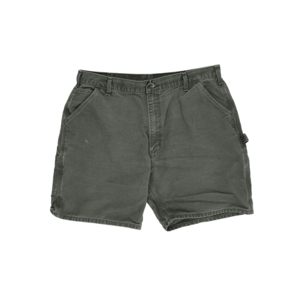 Carhartt Olive Green Vintage Work Shorts 40 Inseam 9in 100 Cotton