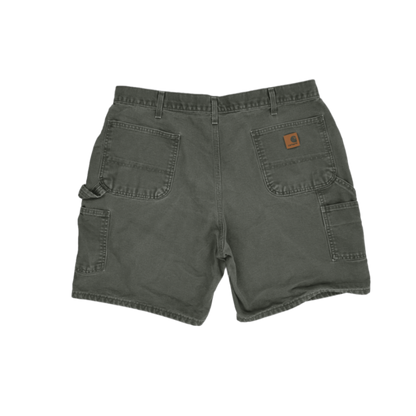 Carhartt Olive Green Vintage Work Shorts 40 Inseam 9in 100 Cotton