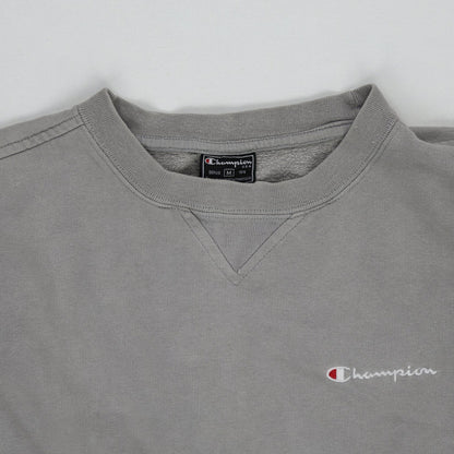 Champion Men's Grey Crewneck Sweatshirt Cotton Blend Size M