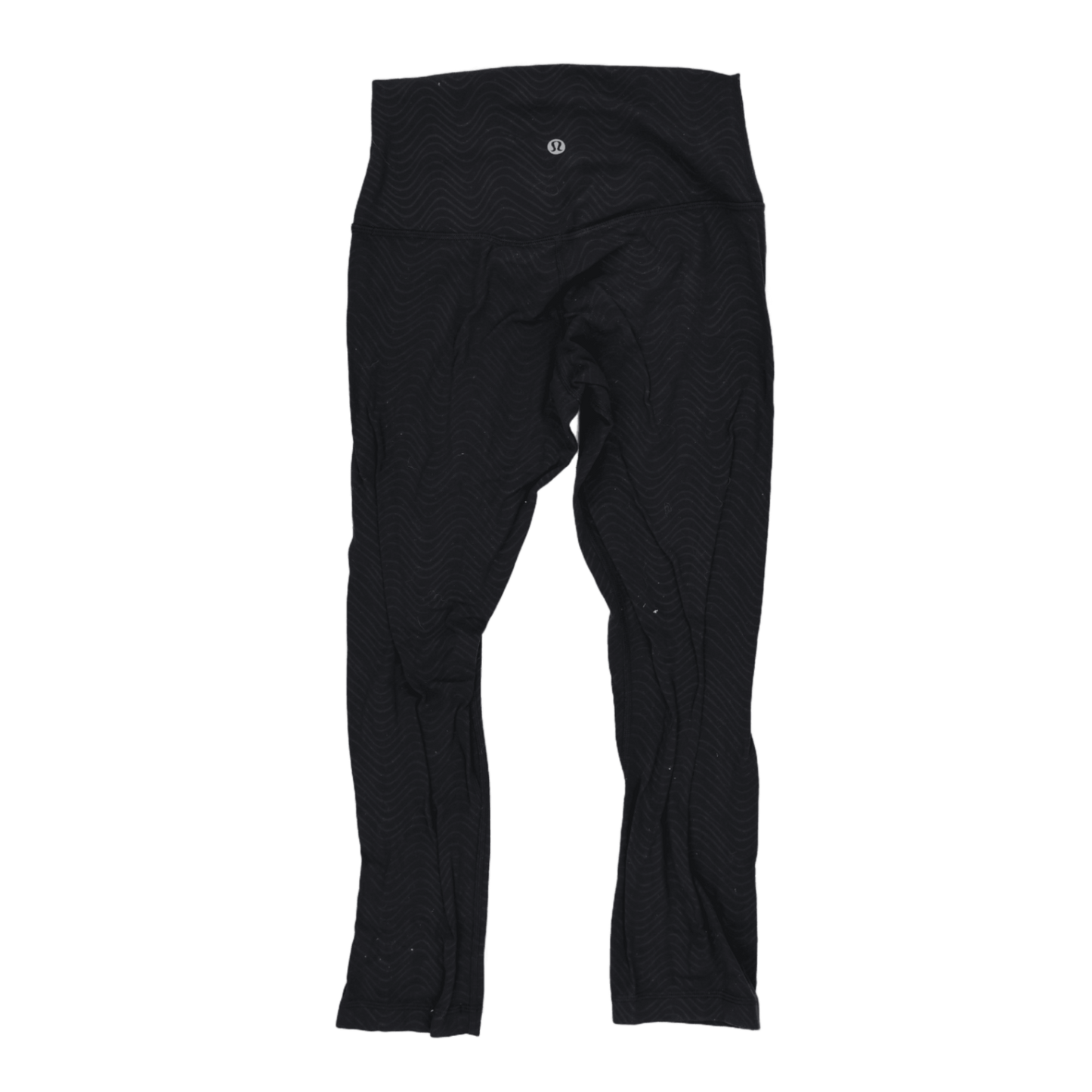 Lululemon Black High Waist Patterned Leggings Size 4 Small Nylon Elastane Blend