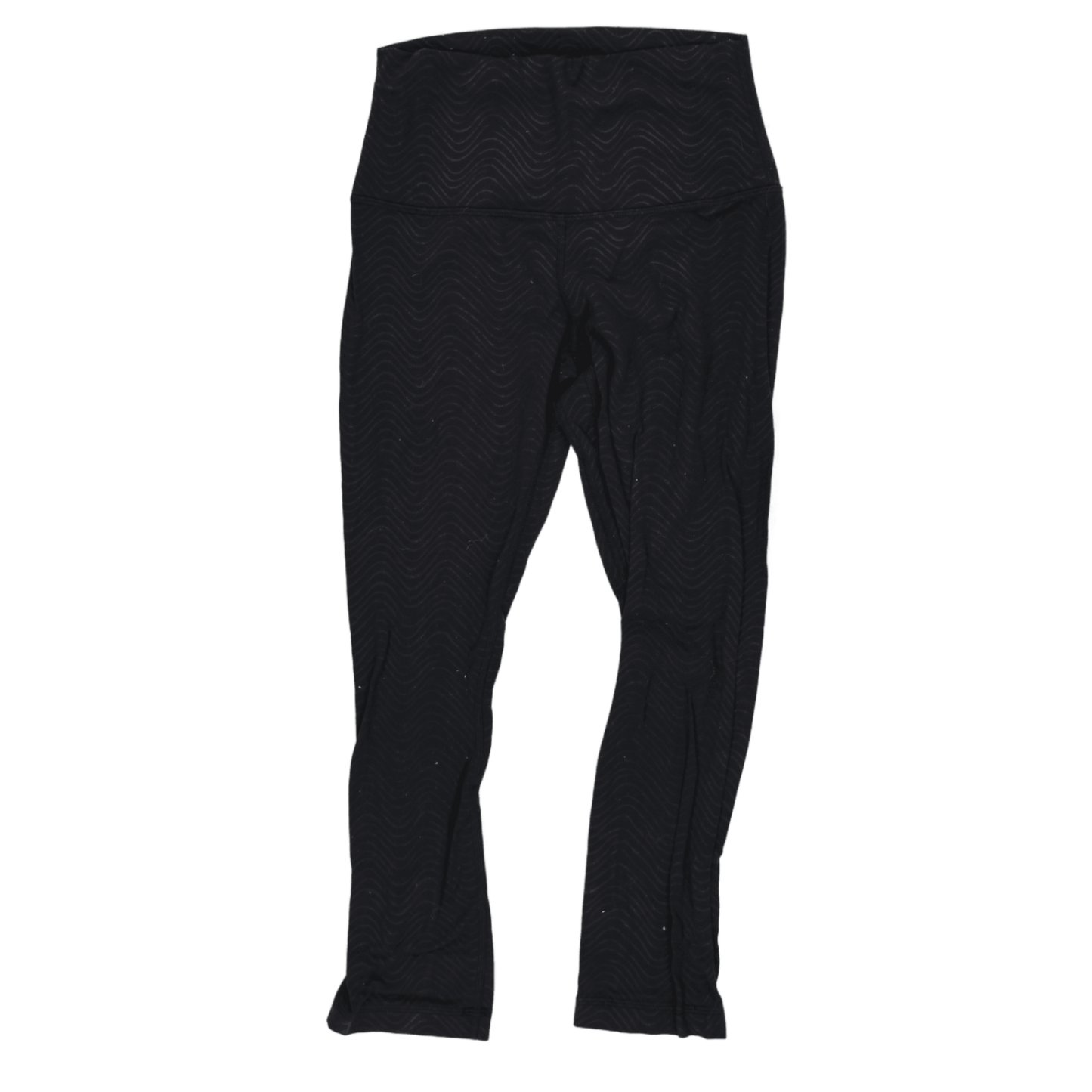 Lululemon Black High Waist Patterned Leggings Size 4 Small Nylon Elastane Blend