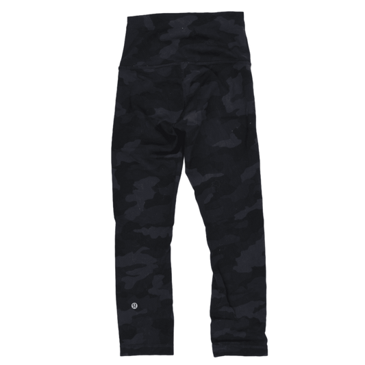 Lululemon High Rise Camo Leggings Black Camo Size 4 Nylon Blend