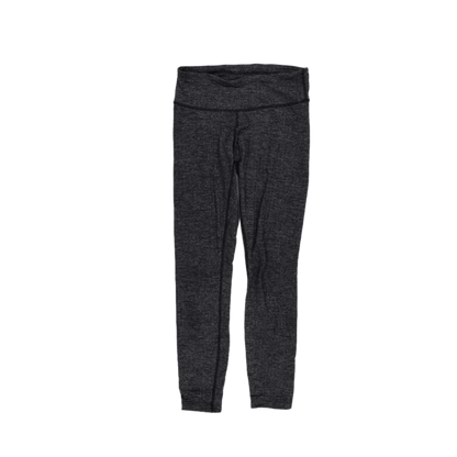 Lululemon High Waisted Full Length Leggings Charcoal Grey XS Stretch Blend
