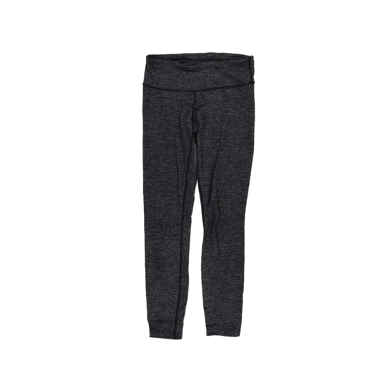 Lululemon High Waisted Full Length Leggings Charcoal Grey XS Stretch Blend