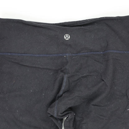 Lululemon Black High Waisted Full Length Leggings Women Size Small 29 Inch Inseam Stretch Fabric Activewear