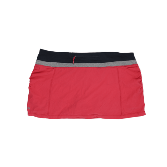 Lululemon Red Athletic Skirt Women's Size S Polyester Blend