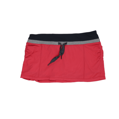 Lululemon Red Athletic Skirt Women's Size S Polyester Blend