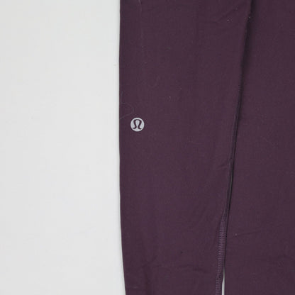 Lululemon High-Waisted Purple Leggings Women's Size S Stretch Polyester Blend