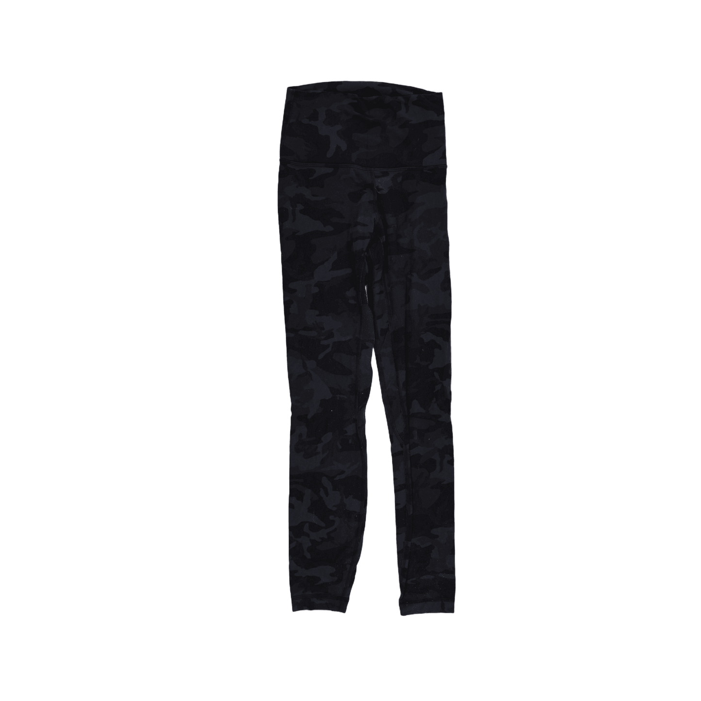 Lululemon Wunder Under High Rise Camo Leggings Black Camo Size 6 Nylon Blend