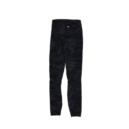 Lululemon Wunder Under High Rise Camo Leggings Black Camo Size 6 Nylon Blend
