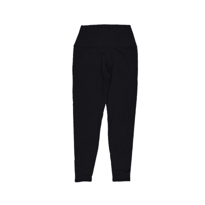 Lululemon High-Rise Black Leggings Size 8 Nulu Fabric 26 Inch Inseam Womens Activewear