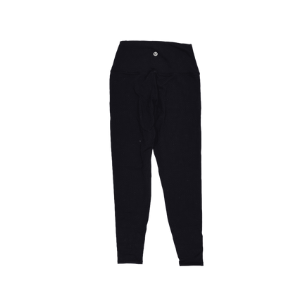Lululemon High-Rise Black Leggings Size 8 Nulu Fabric 26 Inch Inseam Womens Activewear