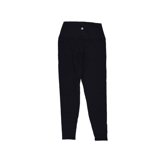 Lululemon High-Rise Black Leggings Size 8 Nulu Fabric 26 Inch Inseam Womens Activewear