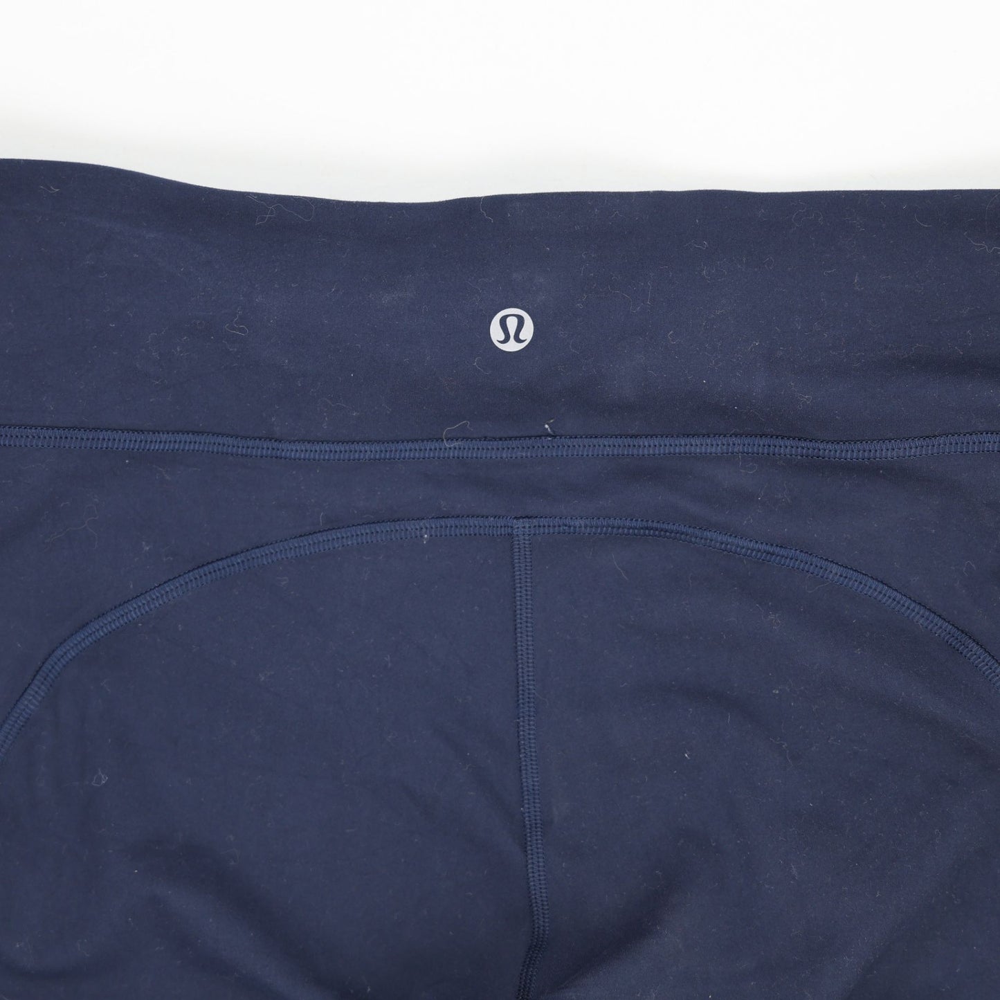 Lululemon Navy Blue Crop Leggings Women Size 8 Performance Stretch Fabric