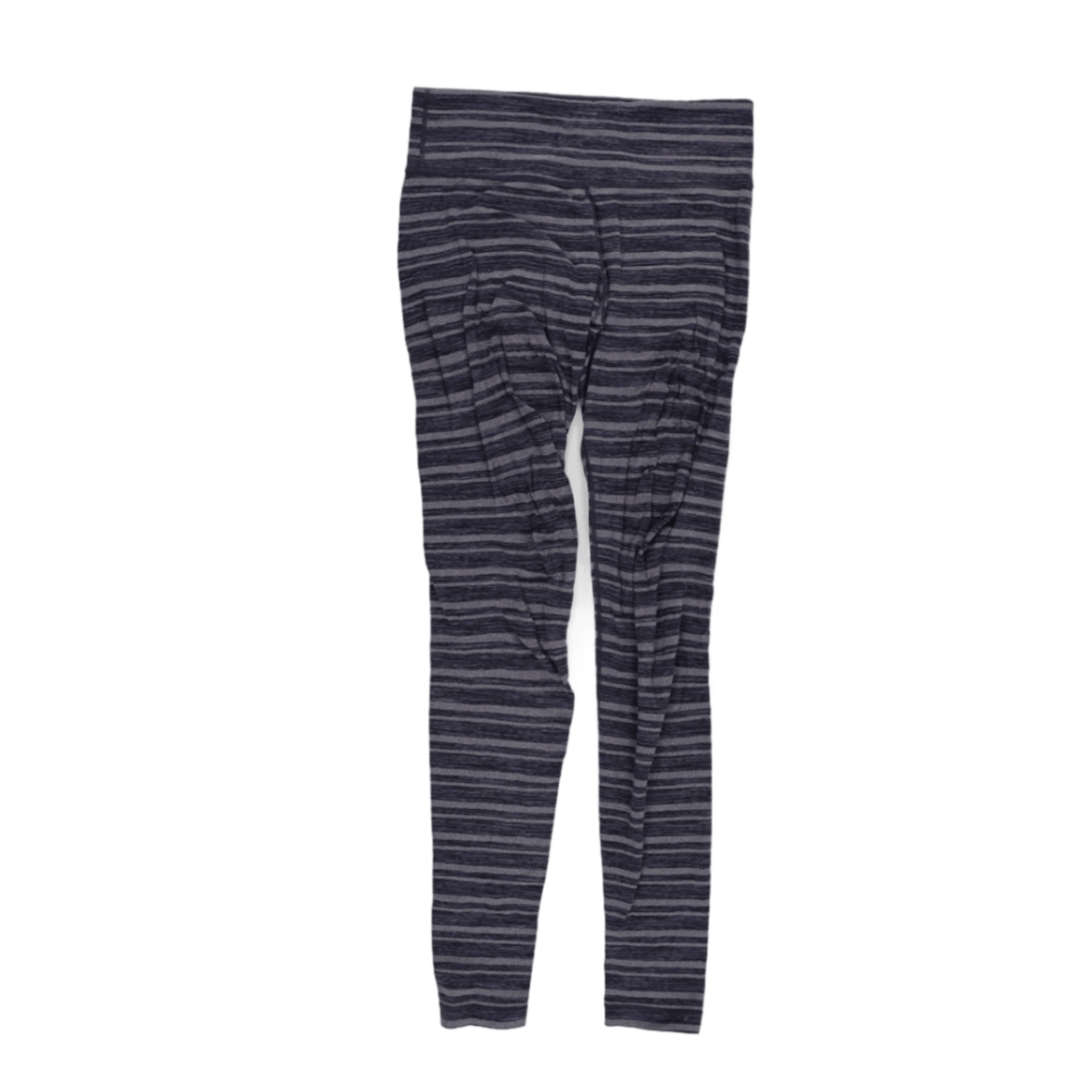 Lululemon Women's Grey Striped Leggings Small Stretch Fabric Activewear