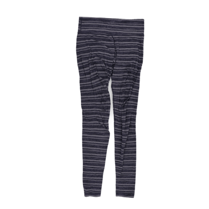 Lululemon Women's Grey Striped Leggings Small Stretch Fabric Activewear
