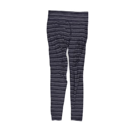 Lululemon Women's Grey Striped Leggings Small Stretch Fabric Activewear