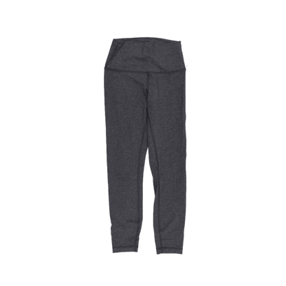 Lululemon Grey High Rise Yoga Leggings Size 6 Small Nylon Elastane Blend Activewear