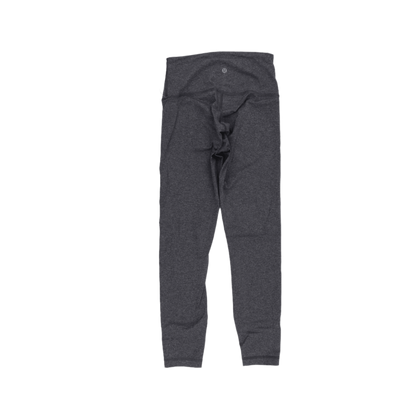 Lululemon Grey High Rise Yoga Leggings Size 6 Small Nylon Elastane Blend Activewear